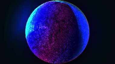 Eğimli renkli bir küre