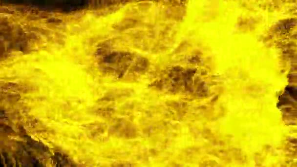 Magischer Fluss goldener Teilchen — Stockvideo