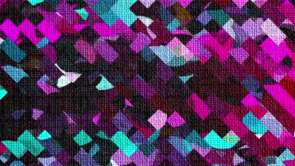 Textura abstracta de tela colorida — Vídeo de stock