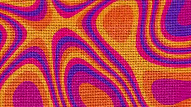 Цветные текстуры ткани — стоковое видео