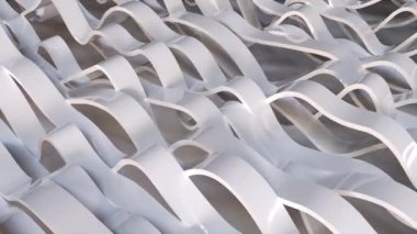 Beyaz dalgalı çizgiler