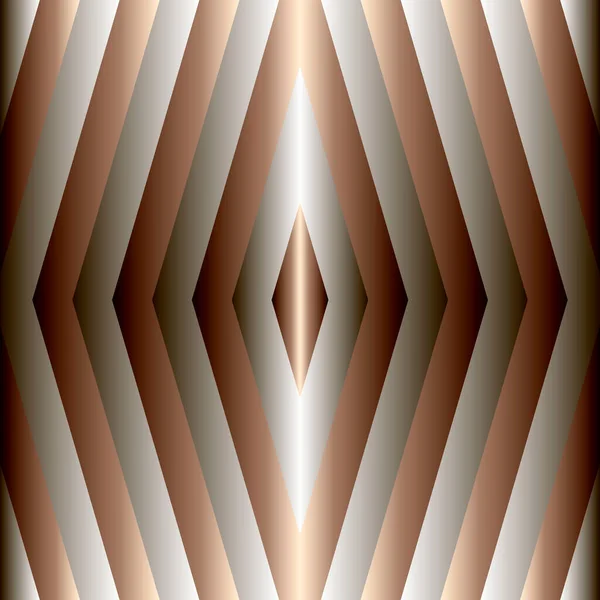 Смугастий Золотий Срібний Безшовний Візерунок Поверхневі Смуги Фону Векторний Геометричний — стоковий вектор