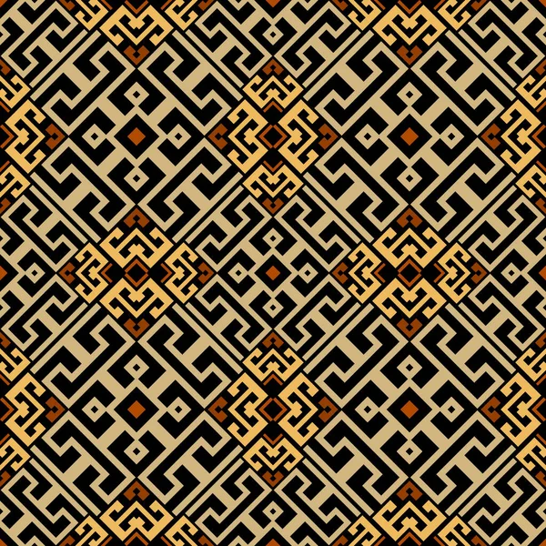 Colorido Patrón Étnico Tribal Sin Costuras Vector Estructurado Fondo Elegante — Archivo Imágenes Vectoriales