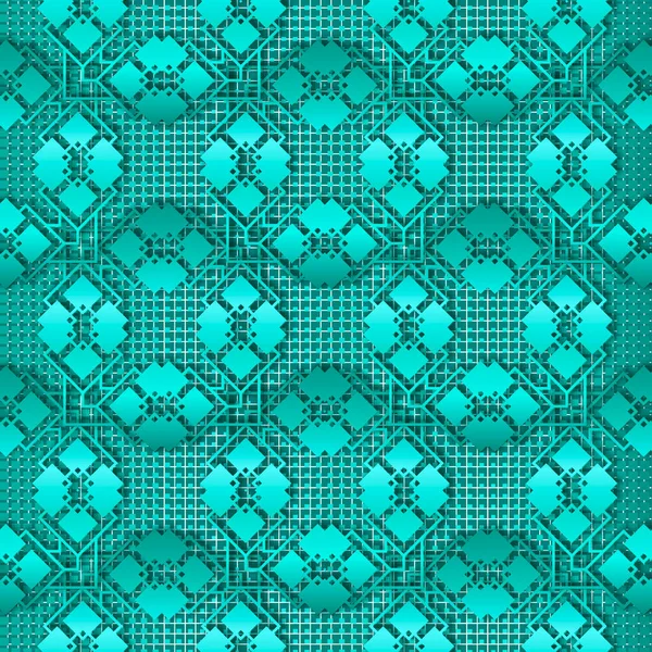 Geometrisches Modernes Nahtloses Muster Texturierter Hellblauer Vektorhintergrund Wiederholen Sie Grunge — Stockvektor