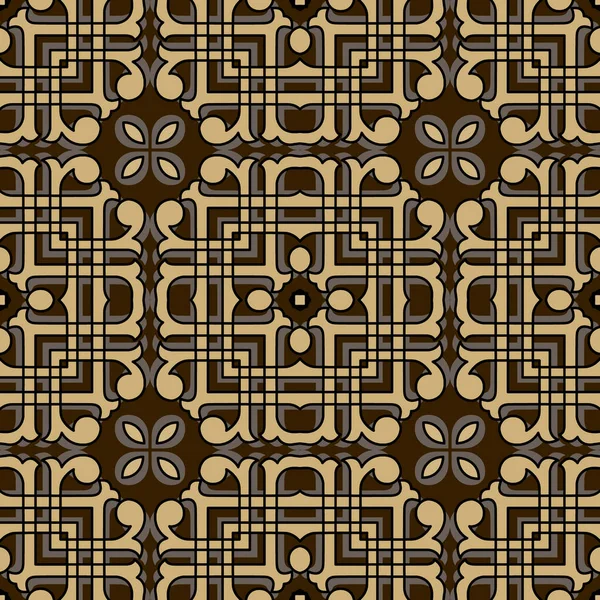 Floral Abstrakte Nahtlose Muster Vector Ornamentalen Bunten Hintergrund Geometrischer Wiederholungshintergrund — Stockvektor
