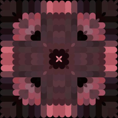 Renkli, çiçek desenli, dikişsiz desen. Yarım ton çizgili vektör arkaplanı. Modern moire süslemeleri. Soyut çiçekler. Sonsuz renkli dokular. Yarım ton dekoratif arka plan. Dekorasyon tasarımı.