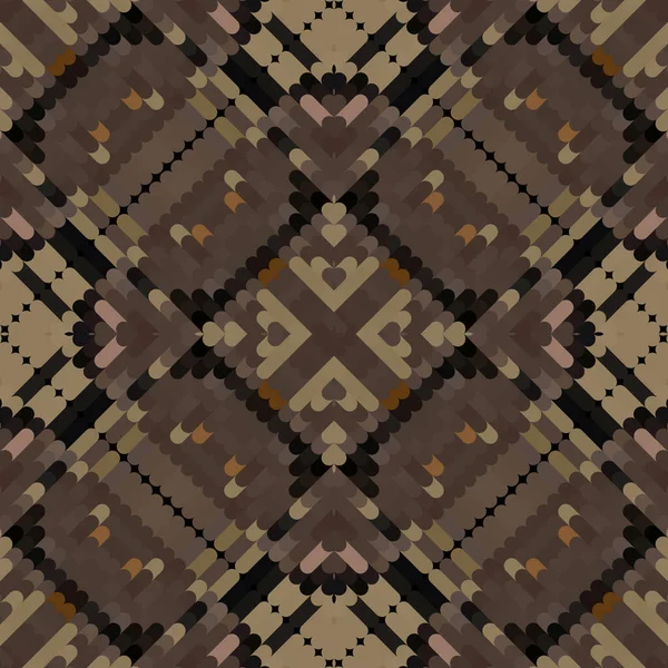 Modèle Sans Couture Ethnique Tribal Texturé Fond Vectoriel Rayé Demi — Image vectorielle