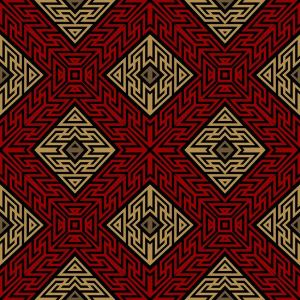 Style Ethnique Tribal Traditionnel Losange Motif Sans Couture Fond Décoratif — Image vectorielle