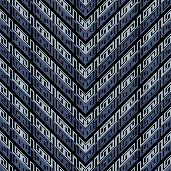 Zigzag Patrón Griego Sin Costuras Geométrica Tribal Étnica Tradicional Estilo — Vector de stock