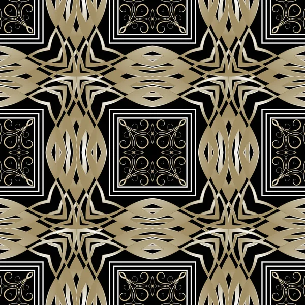 Patrón Moderno Ornamental Sin Costuras Coloridos Motivos Étnicos Tribales Vector — Archivo Imágenes Vectoriales