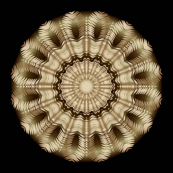 Texturerad Blomma Guld Brodyr Blommig Mandala Mönster Grunge Tapet Prydnader — Stock vektor