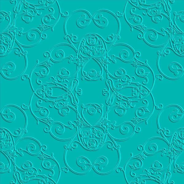 Vintage Relieve Patrón Sin Costuras Fondo Arabesco Con Textura Ornamental — Vector de stock