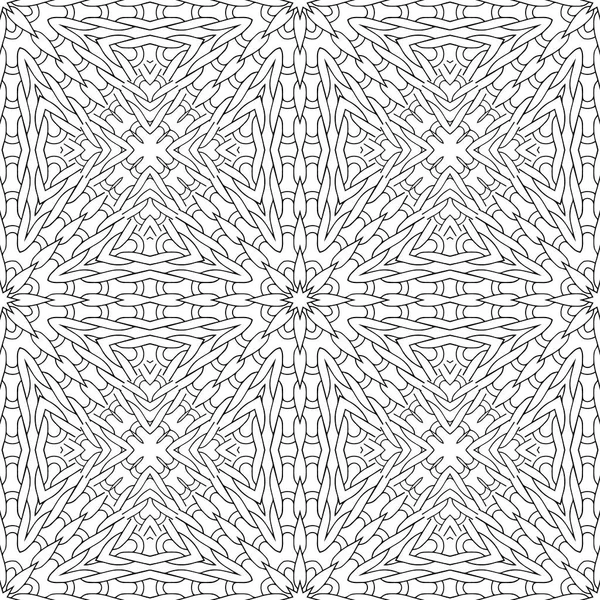 Örülmüş, pürüzsüz desen. Süslü vektör arkaplanı örmek. Tekrar et, örgü tarzı çiçek arkaplanı. Radyal çizgiler, çiçekler, şekiller, örgü desenli süsler. Sonsuz doku. Beyazda izole edilmiş.