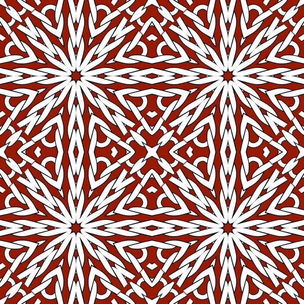 Motif Tricoté Sans Couture Tricoter Fond Rouge Vecteur Ornemental Répéter — Image vectorielle