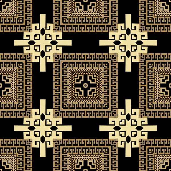 Tribal Etnische Elegante Naadloze Patroon Vector Geruite Tartan Achtergrond Griekse — Stockvector