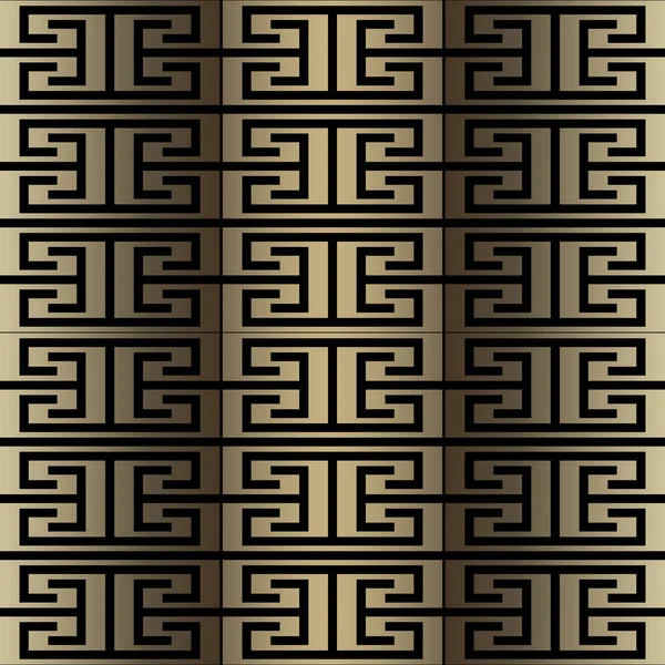 Griechischer Antiker Stil Gold Nahtloses Muster Ornamentaler Moderner Vektorhintergrund Elegante — Stockvektor
