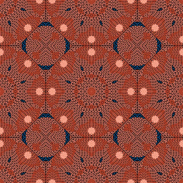 テクスチャされたグランジ部族の民族シームレスなパターン 花の緑のベクトルの背景 背景を繰り返す 現代のムーア幾何学的な装飾 抽象的な花 マンダラ ロンバス 無限のカラフルな質感 — ストックベクタ