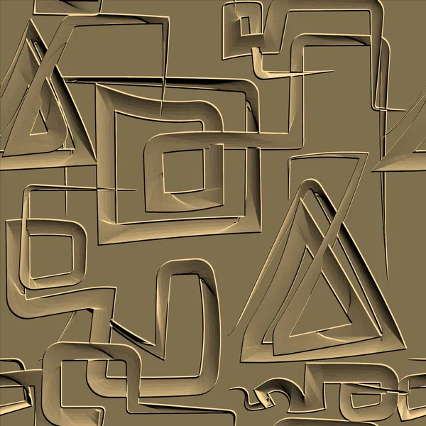 Texturé Triangles Spirales Doodle Carrés Spirale Motif Sans Couture Symboles — Image vectorielle