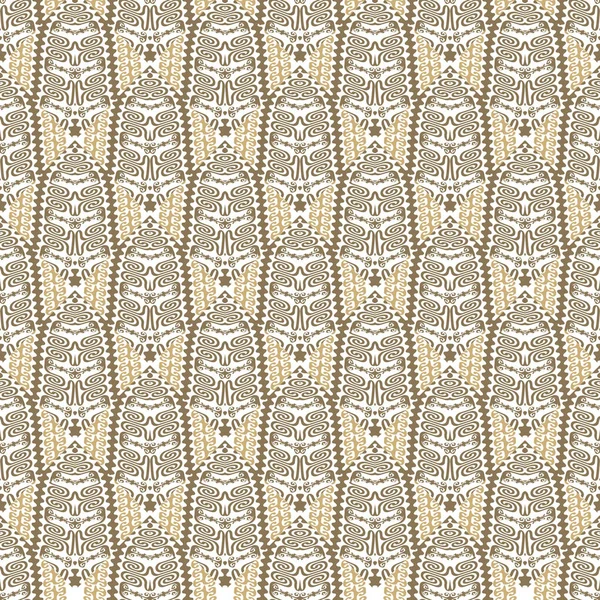 Tribal Ethnic Seamless Pattern Greek Zigzag Vector Background Patterned Repeat — Image vectorielle