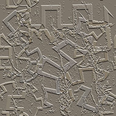 Scratch textured abstract 3d seamless pattern. Embossed modern grunge vector background. Repeat ornamental relief grungy backdrop. Scratched endless rough 3d texture. Trendy emboss surface ornament.