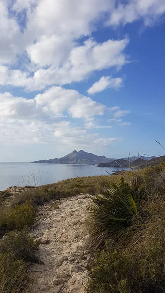 西班牙南部地中海加塔角自然公园的干旱景观 — 图库照片