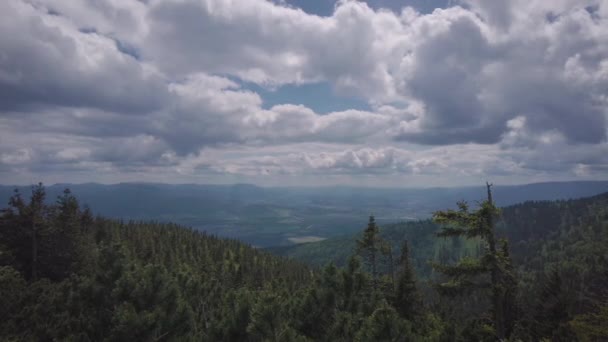 Natuurlandschap Uitlopers Van Hoge Tatra Het Noorden Van Slowakije Vroege — Stockvideo