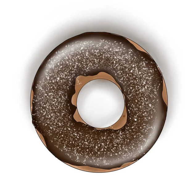 Ντόνατ Σοκολάτα Διαφανές Φόντο — Διανυσματικό Αρχείο