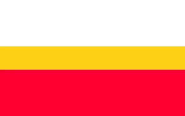 Flag Lesser Poland Voivodeship Polish Province Accurate Proportion Official Colors — стоковое фото