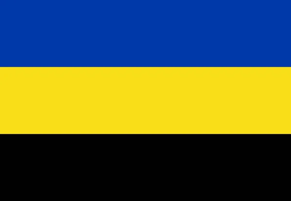 Flaga Gelderland Prowincja Niderlandów Dokładne Proporcje Oficjalne Kolory — Zdjęcie stockowe