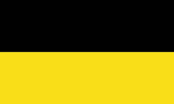 Civil Flag German State Baden Wurttemberg Accurate Proportion Official Colors — ストック写真