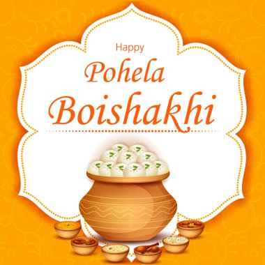 Bengali Yeni Yıl Pohela Boishakh 'ın Mevsimler Arkaplanı