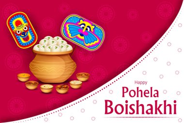 Bengali Yeni Yıl Pohela Boishakh 'ın Mevsimler Arkaplanı