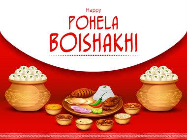 Bengali Yeni Yıl Pohela Boishakh 'ın Mevsimler Arkaplanı