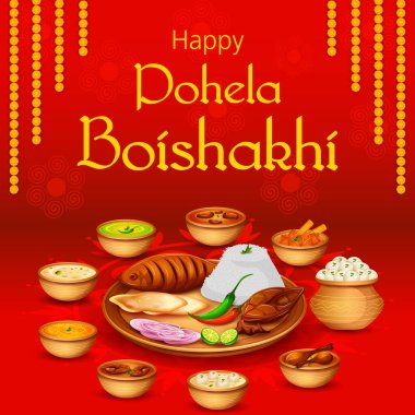 Bengali Yeni Yıl Pohela Boishakh 'ın Mevsimler Arkaplanı