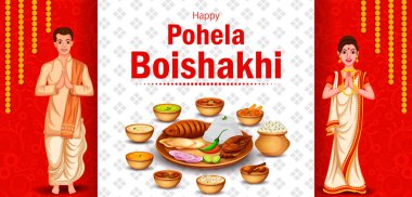 Bengali Yeni Yıl Pohela Boishakh 'ın Mevsimler Arkaplanı