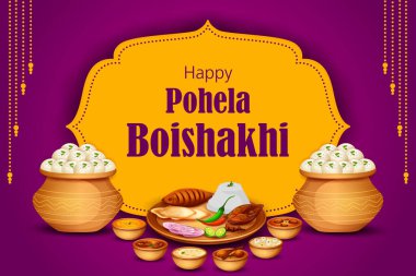 Bengali Yeni Yıl Pohela Boishakh 'ın Mevsimler Arkaplanı