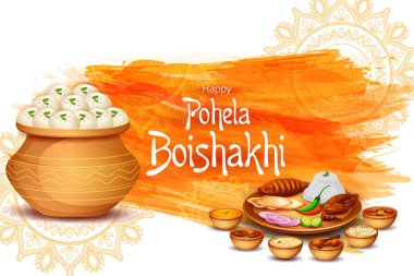 Bengali Yeni Yıl Pohela Boishakh 'ın Mevsimler Arkaplanı