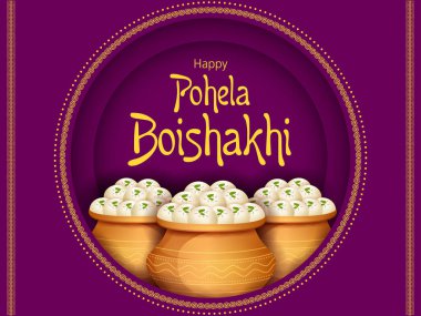 Bengali Yeni Yıl Pohela Boishakh 'ın Mevsimler Arkaplanı