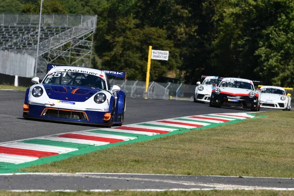 Mugello Circuit Италия Сентября 2021 Года Porsche 911 Действии Mugello — стоковое фото