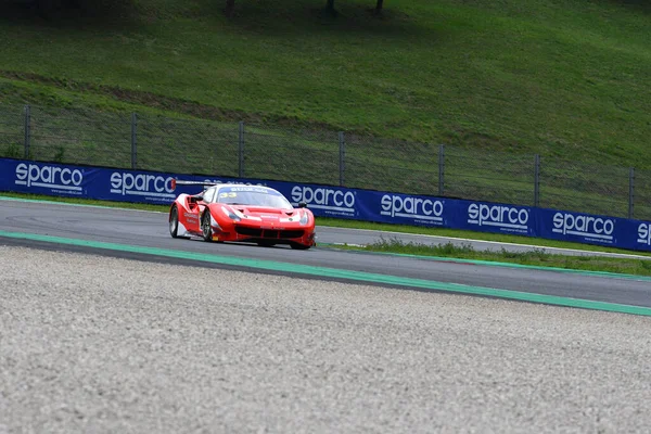 Mugello Circuit Włochy Października 2021 Ferrari 488 Gt3 Evo Team — Zdjęcie stockowe