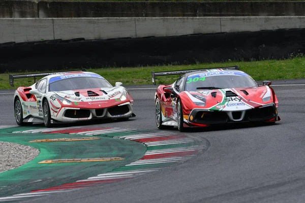 Mugello Circuit Italien Oktober 2021 Ferrari 488 Challenge Evo Vom — Stockfoto