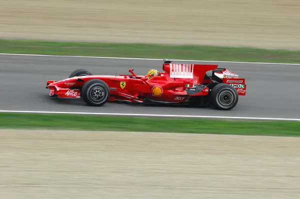 Circuit Mugello Novembre 2008 Valentino Rossi Teste Ferrari 2008 Champion — Photo