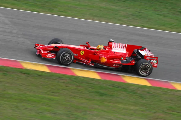 Circuit Mugello Novembre 2008 Valentino Rossi Teste Ferrari 2008 Champion — Photo