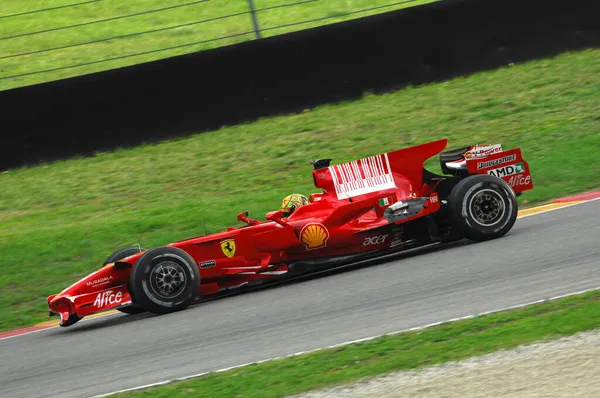 Circuito Mugello Novembro 2008 Valentino Rossi Testa Ferrari 2008 Campeã — Fotografia de Stock