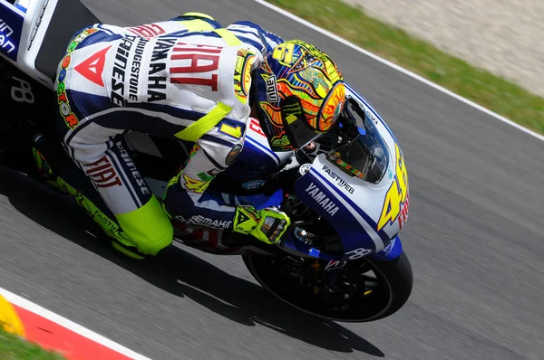 Mugello Itália Junho 2010 Piloto Italiano Yamaha Valentino Rossi Sessão — Fotografia de Stock