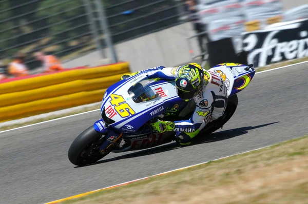 Mugello Ιταλία Μαΐου 2009 Ιταλός Αναβάτης Της Yamaha Valentino Rossi — Φωτογραφία Αρχείου