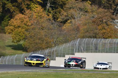 Scarperia, 19 Kasım 2021: Ferrari Challenge Trofeo Pirelli Yarışı 1, Mugello 2021 Dünya Kupası finallerinde. İtalya.