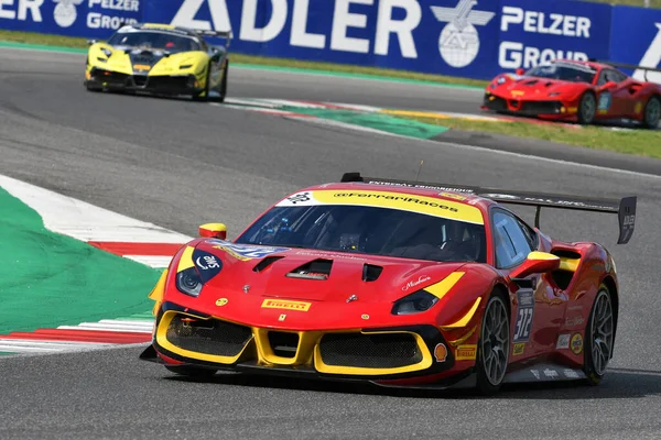 Scarperia November 2021 Ferrari Challenge Coppa Shell Race Während Des — Stockfoto