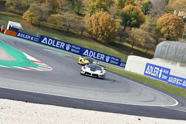 Scarperia Mugello Listopada 2021 Ferrari Fxx Evo Akcji Torze Mugello — Zdjęcie stockowe