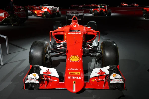 Scarperia Mugello Listopadu 2021 Ferrari Formule Model Sf15 Výstavě Během — Stock fotografie